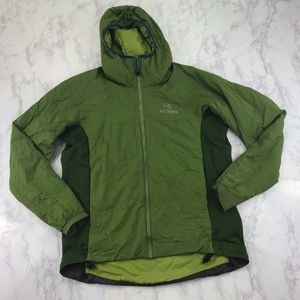 Arc'teryx Large Hoodie Puffer Jacket Men's Green